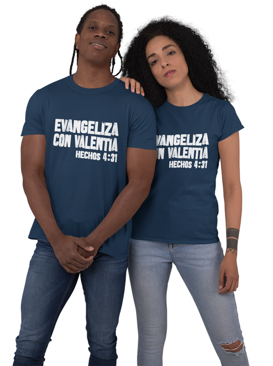 Camiseta Unisex Evangeliza con Valentia